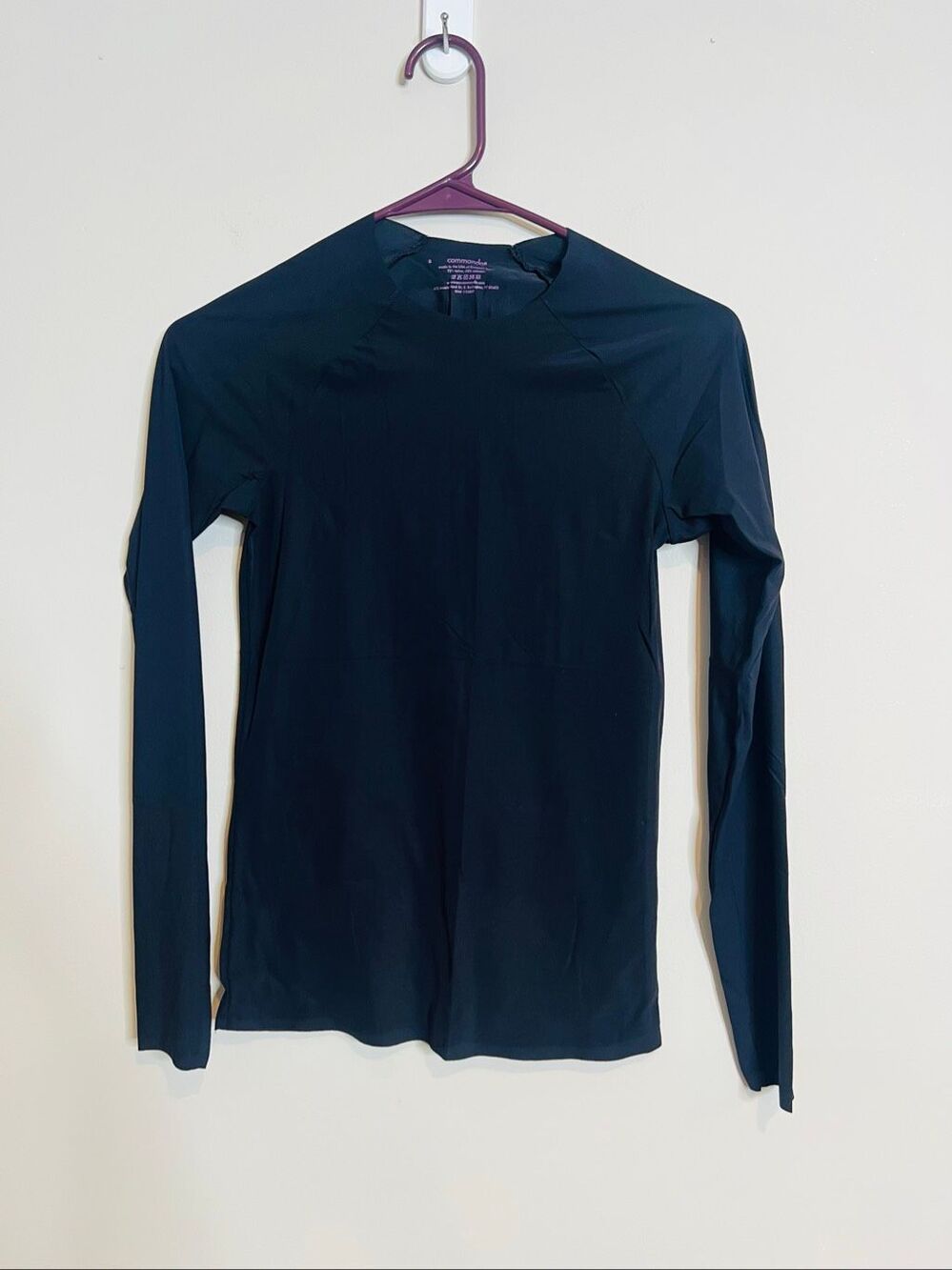 Commando Black Longsleeve Top Shirt Sz Small